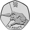 Archery 2012 50p Coin