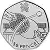 Table Tennis 50p Coin