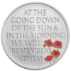 The 2021 Remembrance Day commemorative £5 coin.