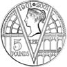Death of Queen Victoria 100th anniversary £5 coin