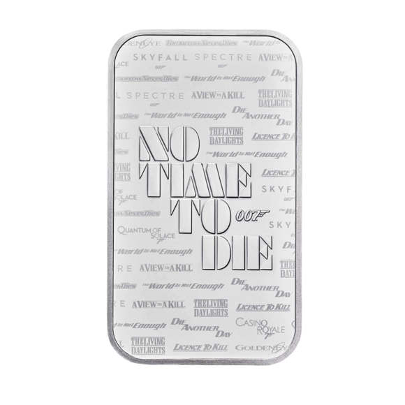 James Bond 1 oz Silver Bar Minted