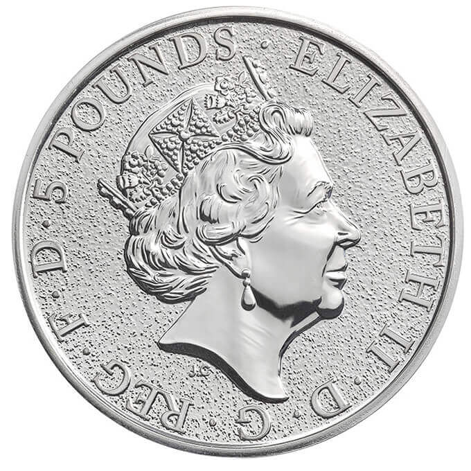 The Queen's Beasts 2016 - The Lion Two Ounce Fine Silver Bullion Coin