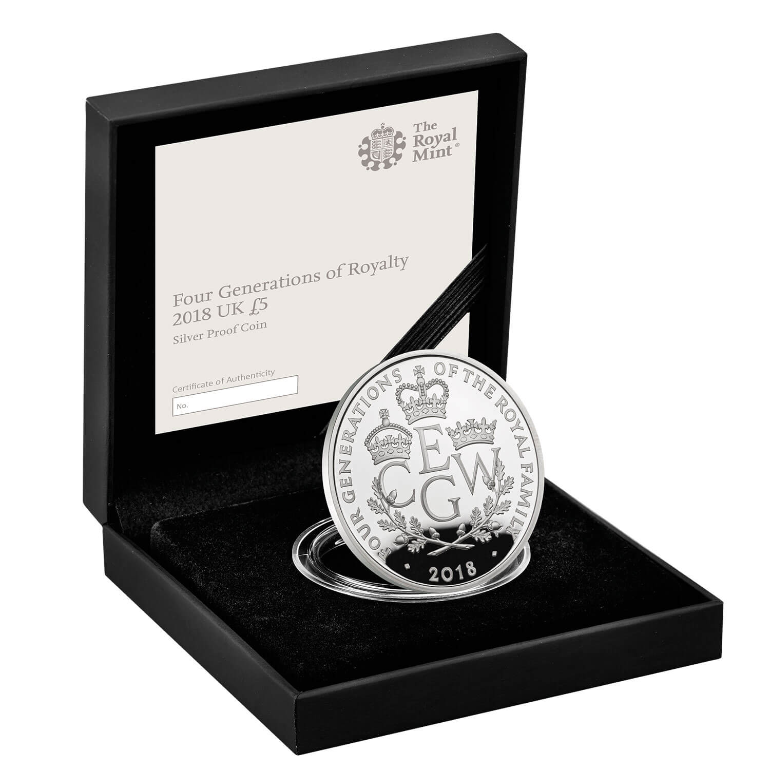 Four Generations of Royalty 2018 UK £5 Silver Proof Coin | Royal Mint