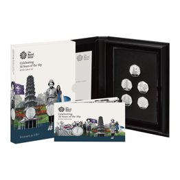 Celebrating 50 Years of the 50p 2019 UK 50p Proof Coin Set British Culture