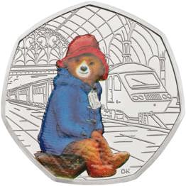 50p Coins 31 paddington at the station 2018 united kingdom silver proof coin rev no tone ukp90894