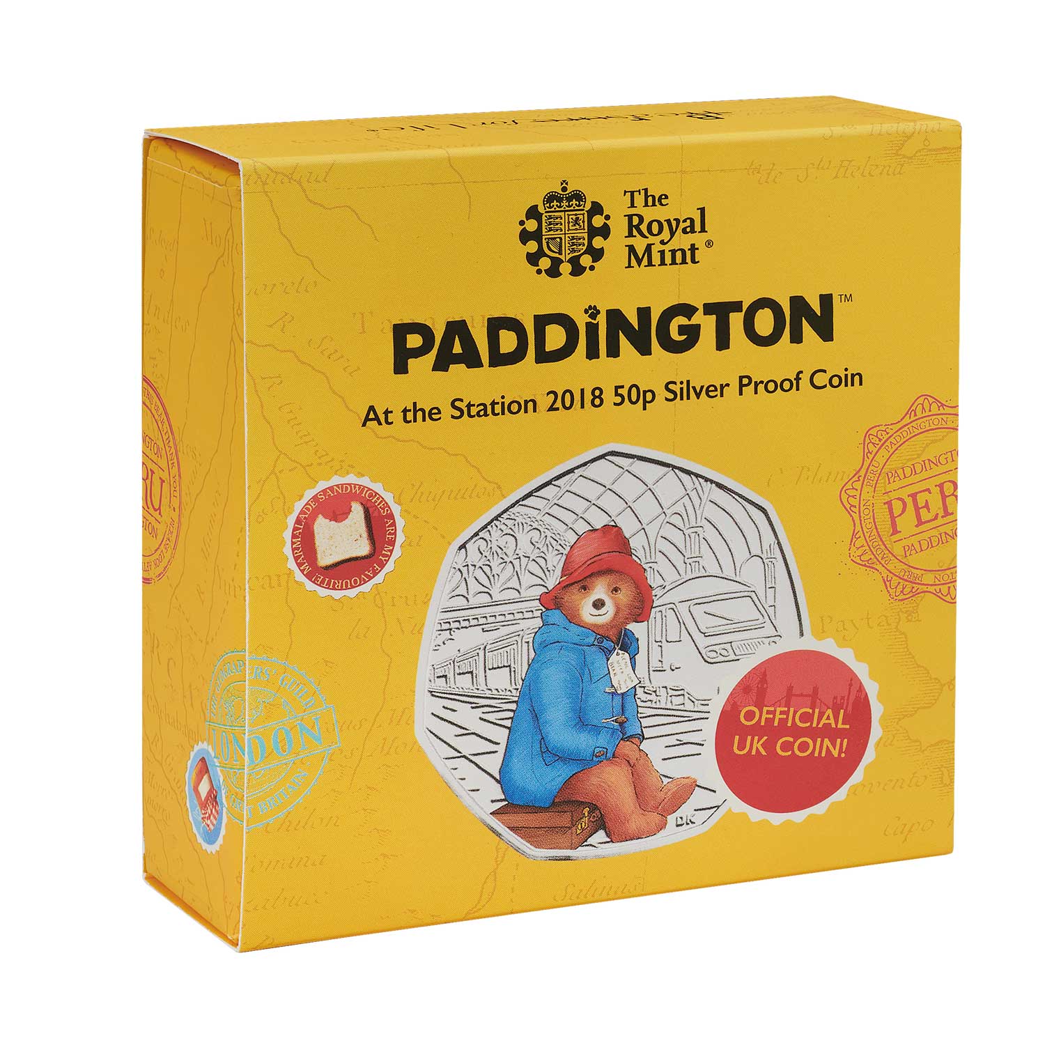 Paddington™ at the Station 50p Silver Proof Coin | Royal Mint
