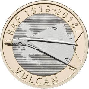 RAF Centenary Vulcan 2018 UK £2 Brilliant Uncirculated Coin