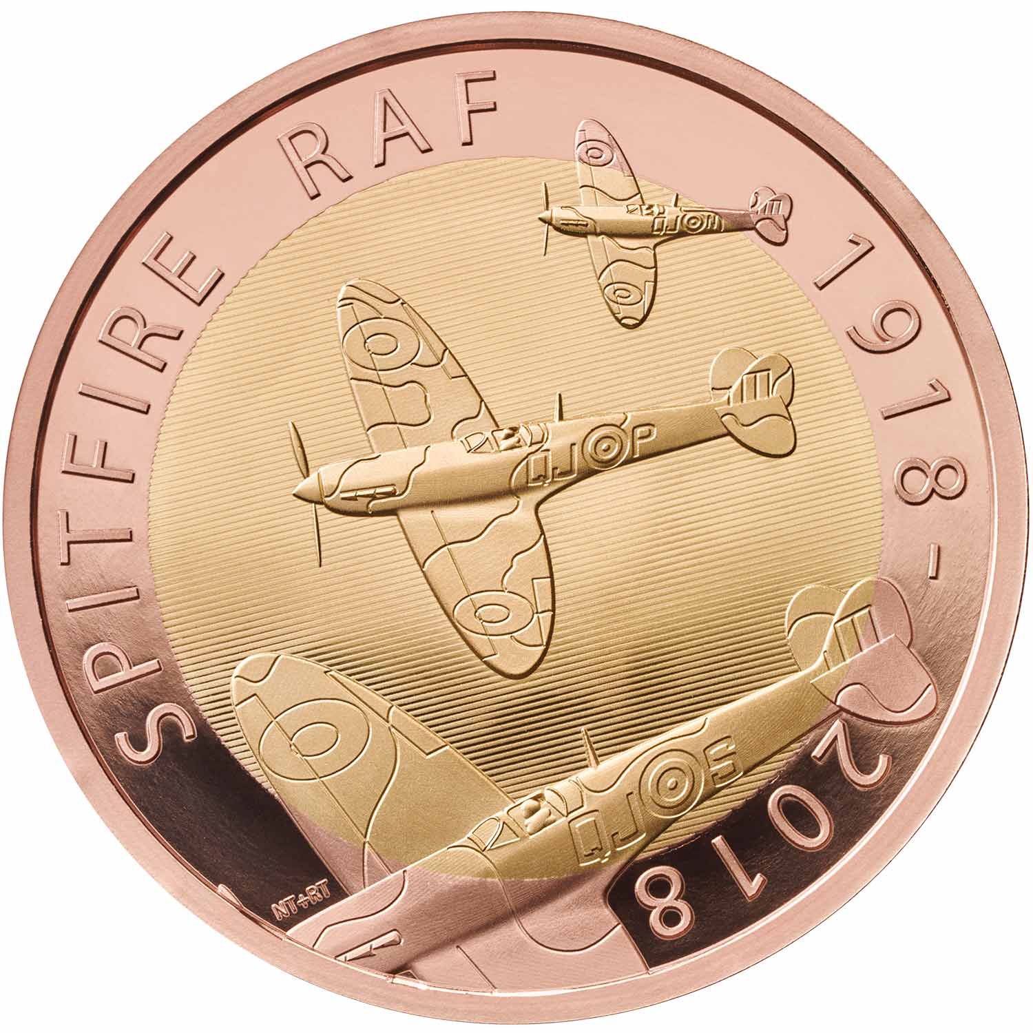 Battle Of Britain 80th Anniversary Gold Coin - WWII Spitfire & Luftwaffe RAF Tribute