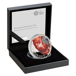 The Remembrance Day 2018 UK £5 Silver Proof Piedfort Coin