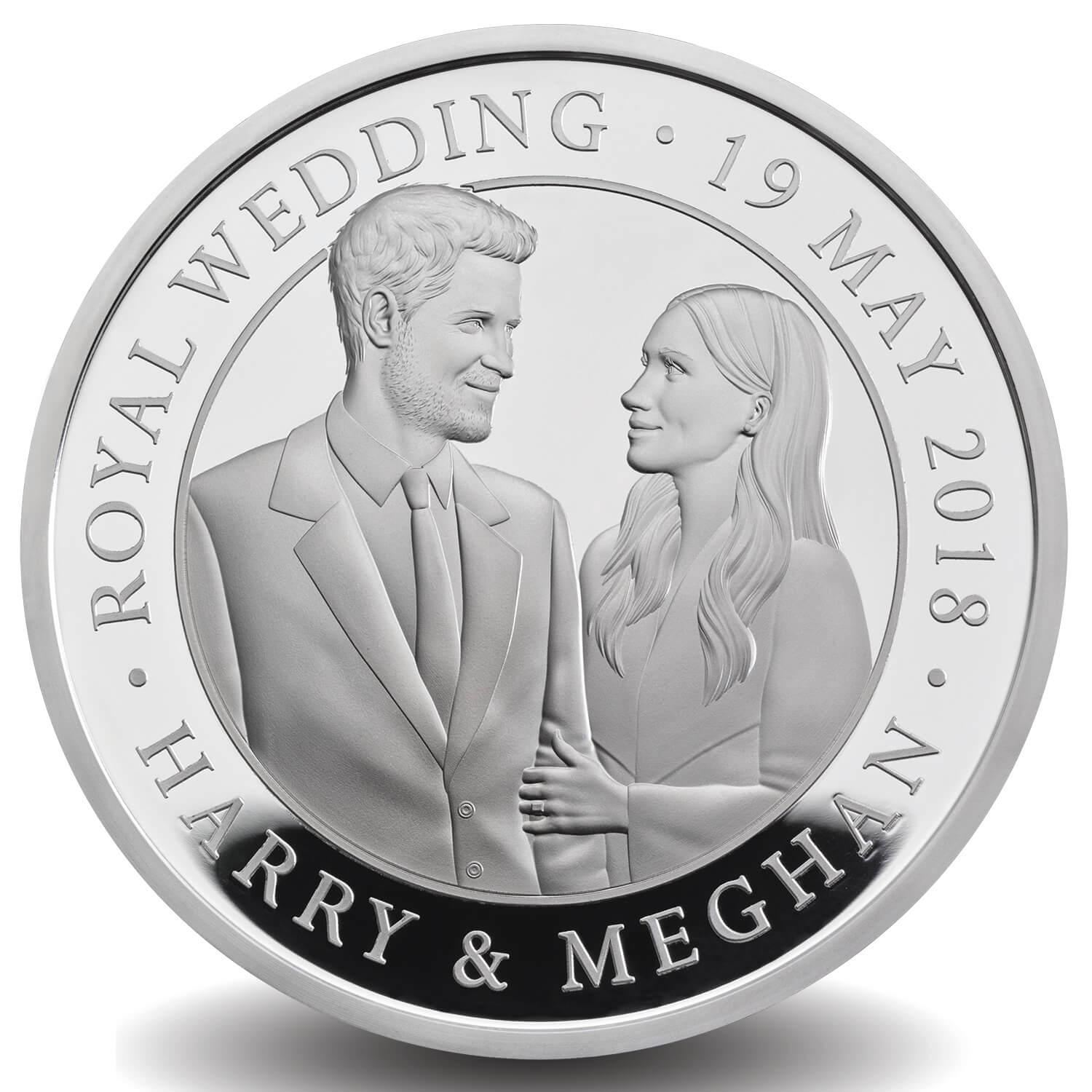 2018年　英国　ヘンリー王子　御成婚記念　5ポンド　プルーフ　銀貨　イギリス Royal Wedding 2018 UK £5 Silver Piedfort Coin | The Royal Mint