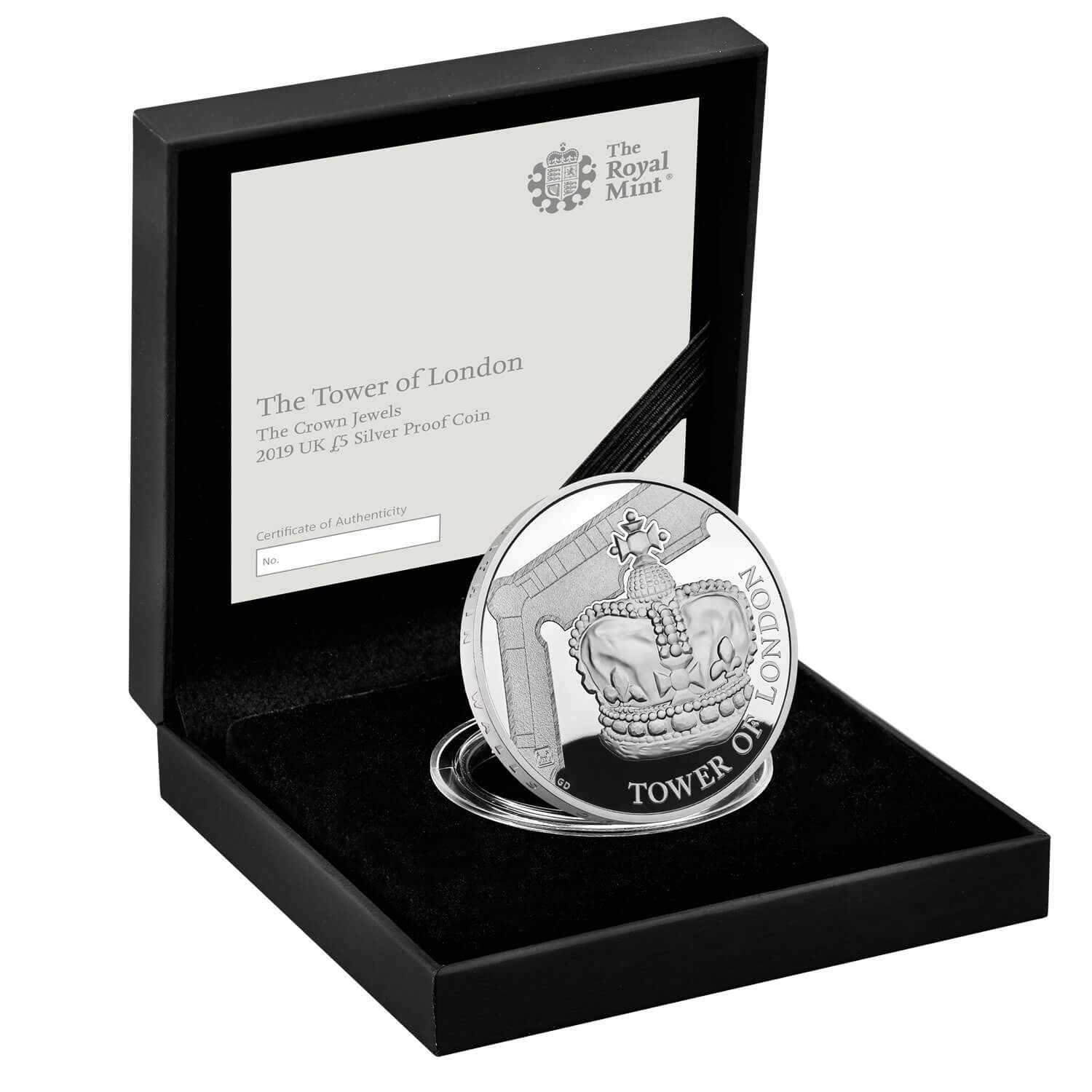Tower of London Crown Jewels 2019 £5 Silver Proof Coin | Royal Mint