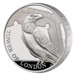 Legend of the Ravens 2019 UK £5 Silver Proof Piedfort Coin