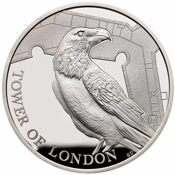 Legend of the Ravens 2019 UK £5 Silver Proof Coin