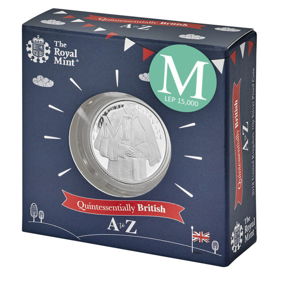 Mackintosh 2018 UK 10p Silver Proof Coin in Acrylic Block