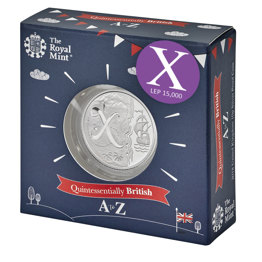 X Marks the Spot 2018 UK 10p Silver Proof Coin in Acrylic Block
