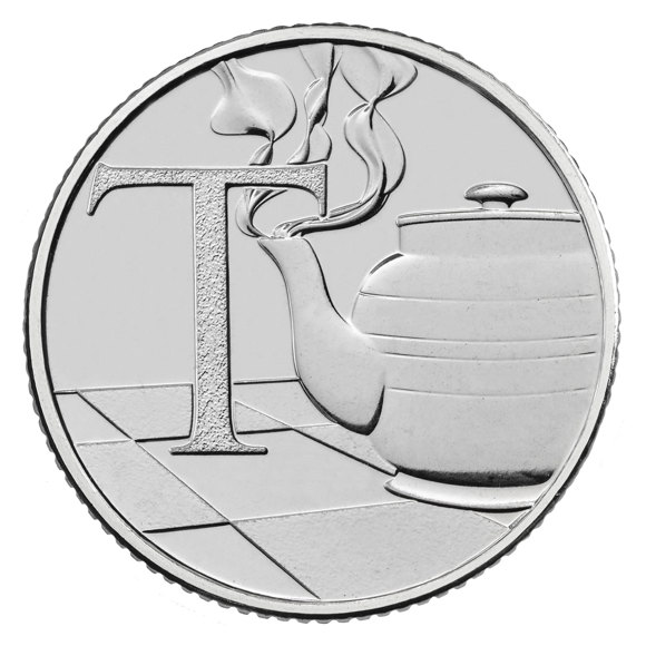T - Teapot 2019 UK 10p Uncirculated Coin