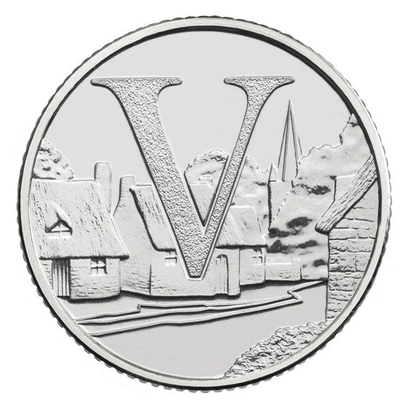 V - Villages 2019 UK 10p Uncirculated Coin