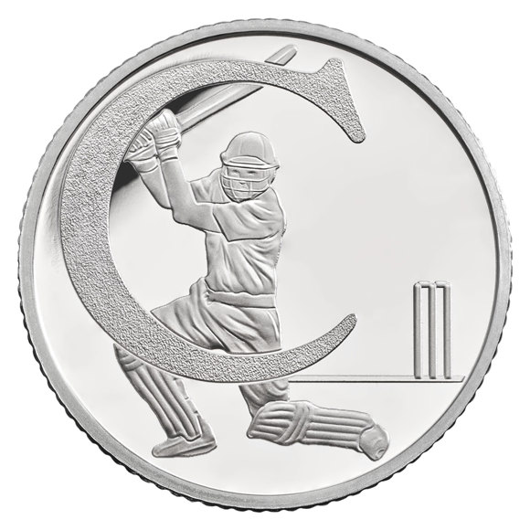Cricket 2018 UK 10p Silver Proof Coin