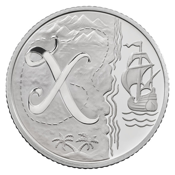 X Marks the Spot 2018 UK 10p Silver Proof Coin