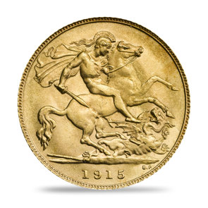 1915 George V Half-Sovereign 
