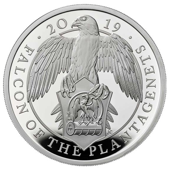 The Falcon of the Plantagenets 2019 UK One-Ounce Silver Proof Coin