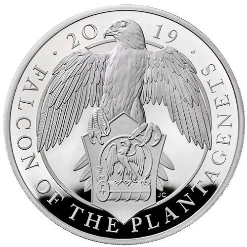 The Queen's Beasts 2021 Completer Coins 7 V/X The Falcon of the Plantagenets