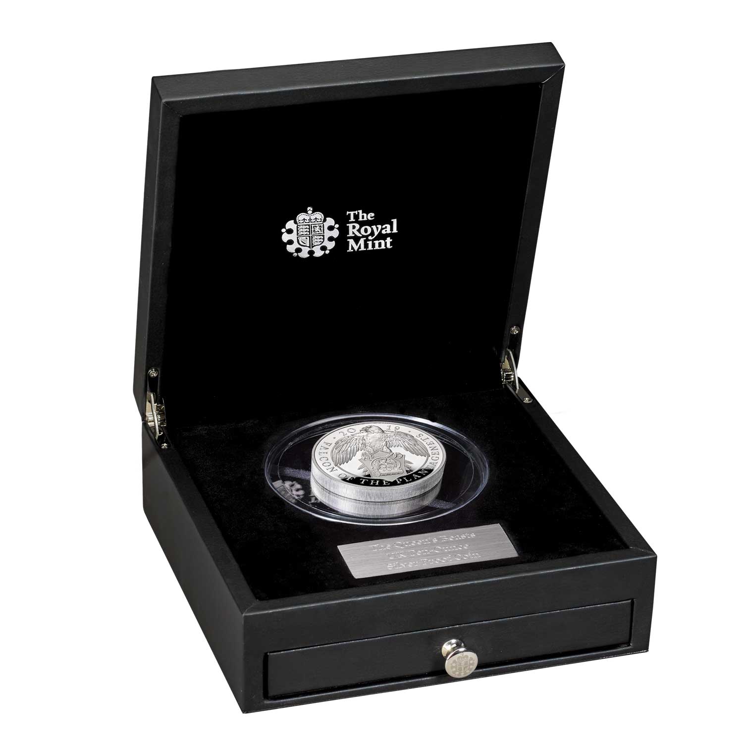 Falcon of the Plantagenets 2019 UK 10oz Silver Proof Coin | Royal Mint