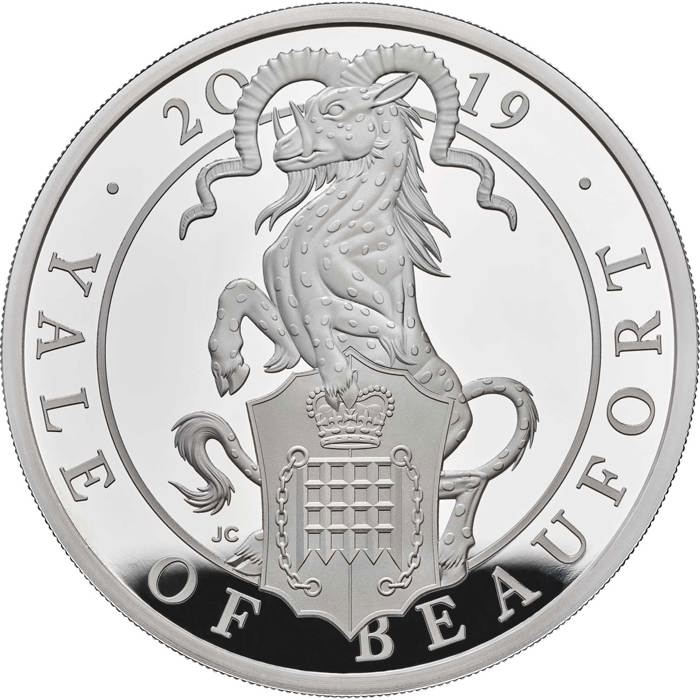 The Queen’s Beasts The Yale of Beaufort 2019 UK One Ounce Silver Proof Coin