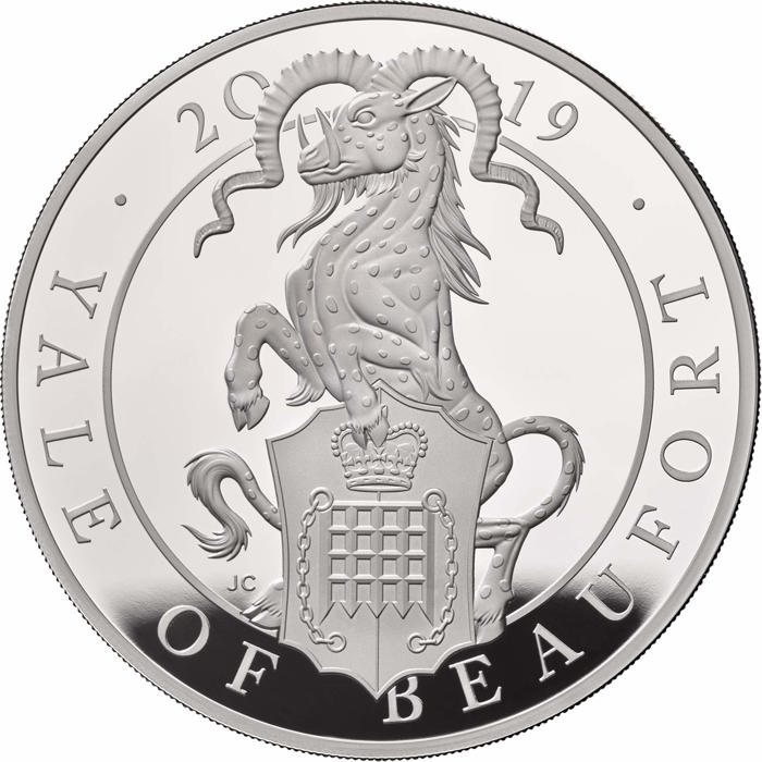 The Queen’s Beasts The Yale of Beaufort 2019 UK Ten-Ounce Silver Proof Coin