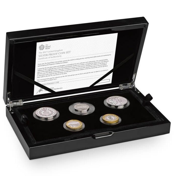 The 2017 UK Silver Proof Commemorative Coin Set