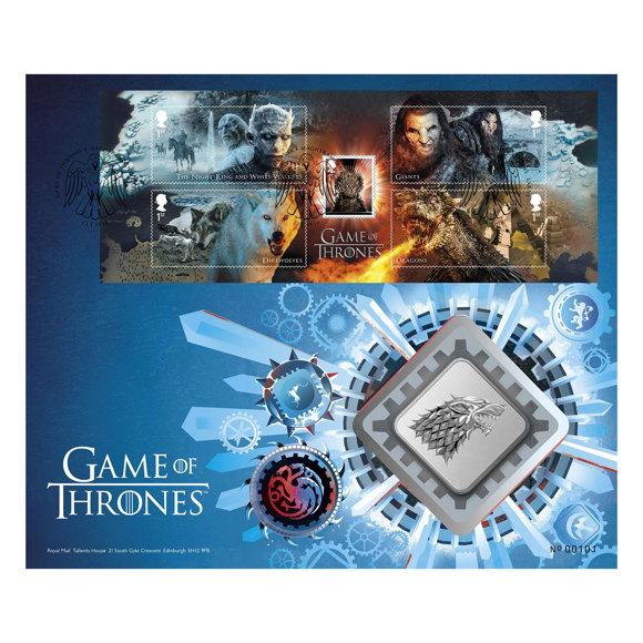 Game of Thrones™ House Stark Brilliant Uncirculated Medal Cover
