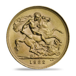 1932 George V Sovereign South Africa Mint Mark