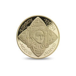 Accession of Queen Elizabeth I 2008 £5 Gold Proof Coin