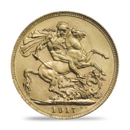 1917 Sovereign -  mixed mint marks