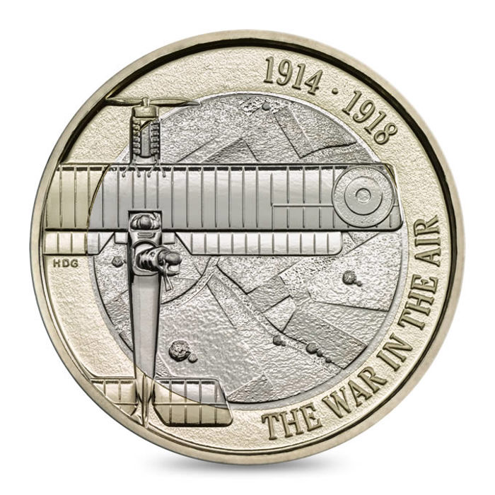 First World War Aviation 2017 UK £2 Brilliant Uncirculated Coin