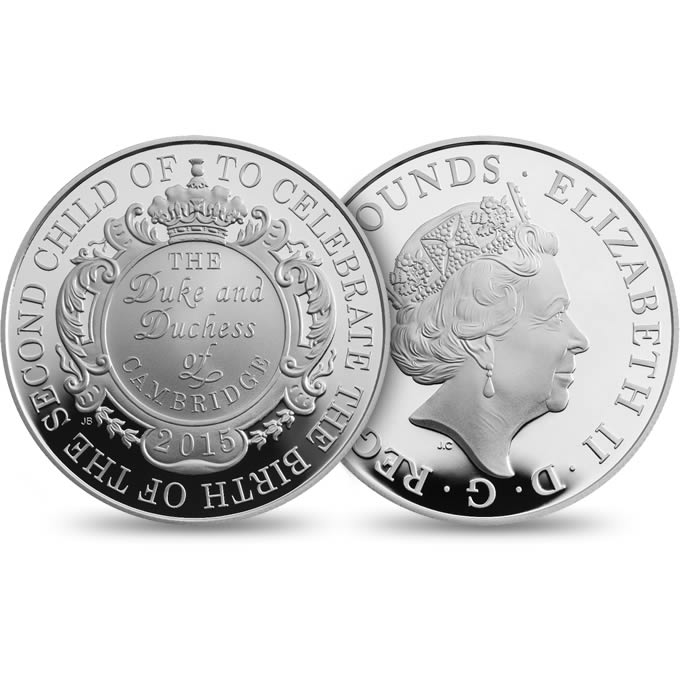 The Royal Birth 2015 UK £5 Silver Proof Coin | The Royal Mint