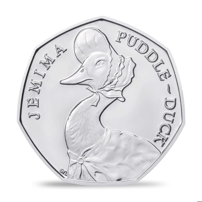 Jemima Puddle-Duck 2016 UK 50p Brilliant Uncirculated Coin