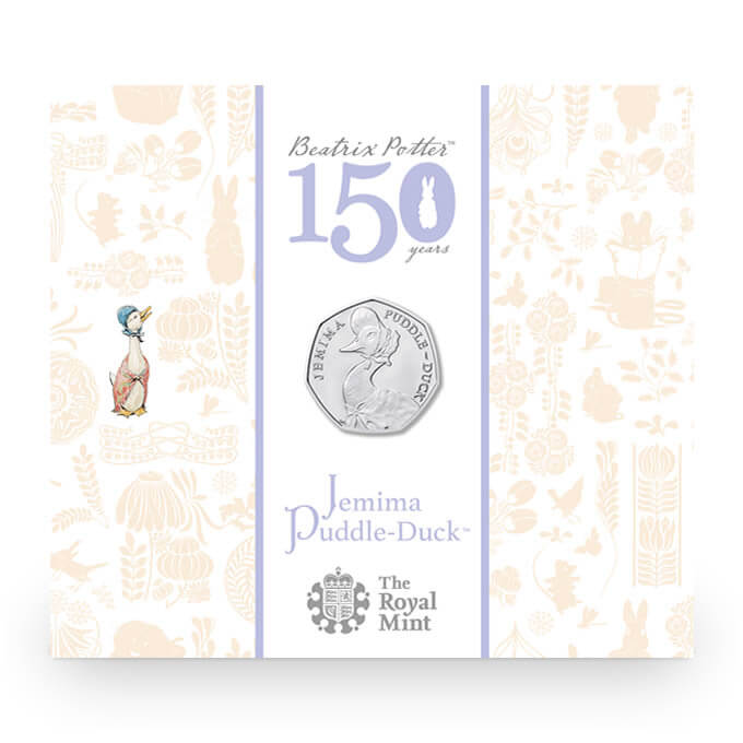 Beatrix Potter 150th Anniversary 2016 UK 50p Five Coin Set 