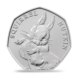 Squirrel Nutkin 2016 UK 50p Brilliant Uncirculated Coin