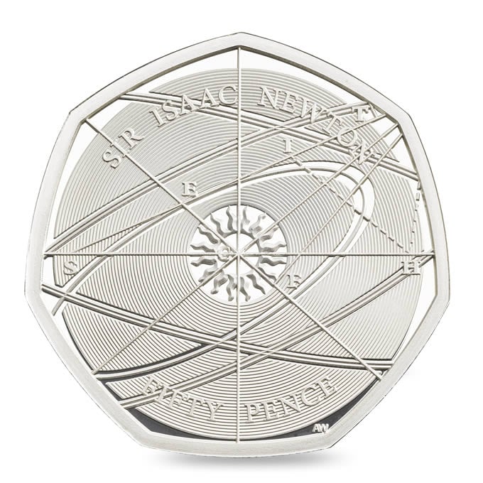 Isaac Newton 50p Coin