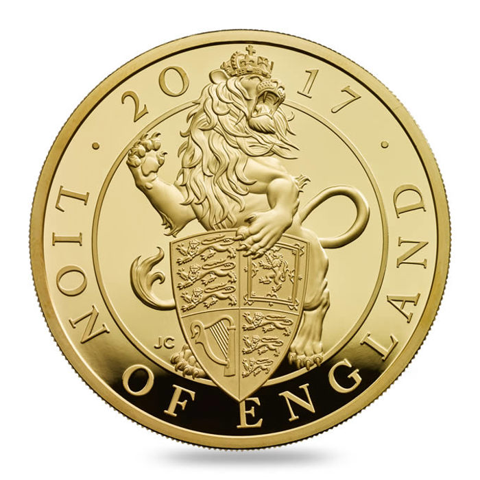 The Lion of England 2017 UK Five-Ounce Gold Proof Coin