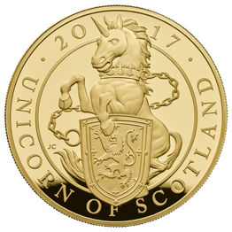 The Unicorn of Scotland 2017 UK Gold Proof Five-Ounce Coin