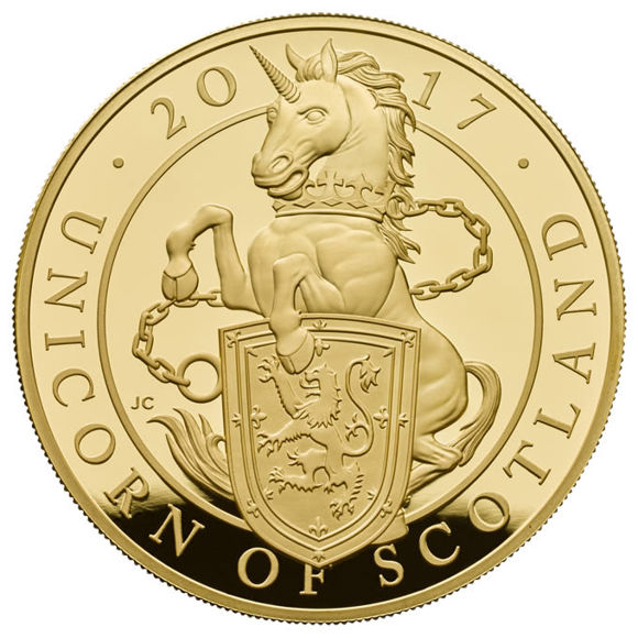 The Unicorn of Scotland 2017 UK Gold Proof Five-Ounce Coin
