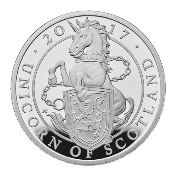 The Unicorn of Scotland 2017 UK Silver Proof Five-Ounce Coin