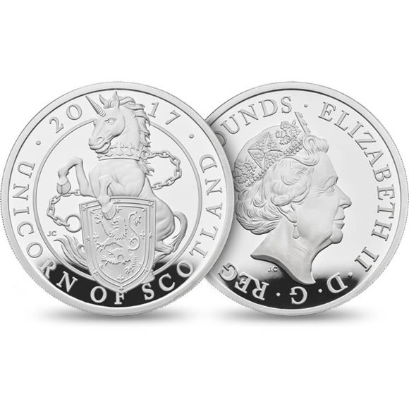 The Unicorn of Scotland 2017 UK Silver Proof One-Ounce Coin