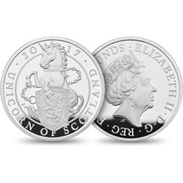 The Unicorn of Scotland 2017 UK Silver Proof Ten-Ounce Coin