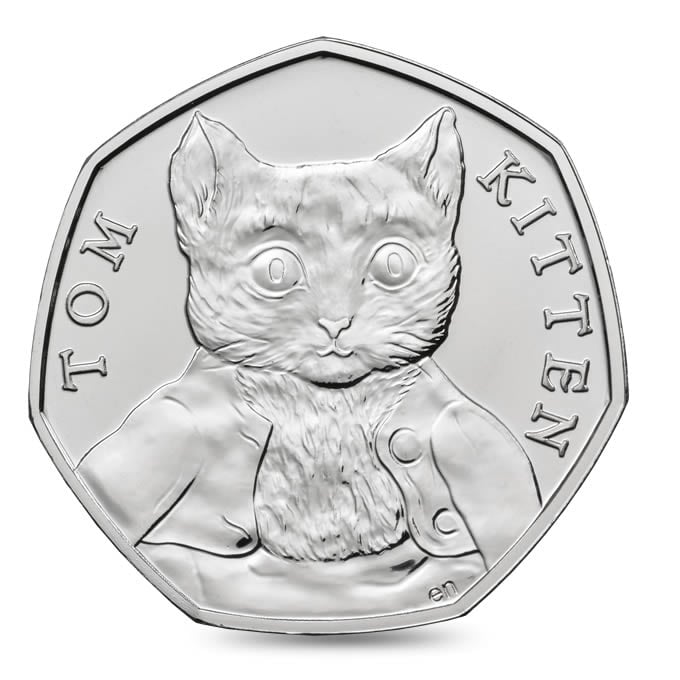 Tom Kitten 2017 50p Coin