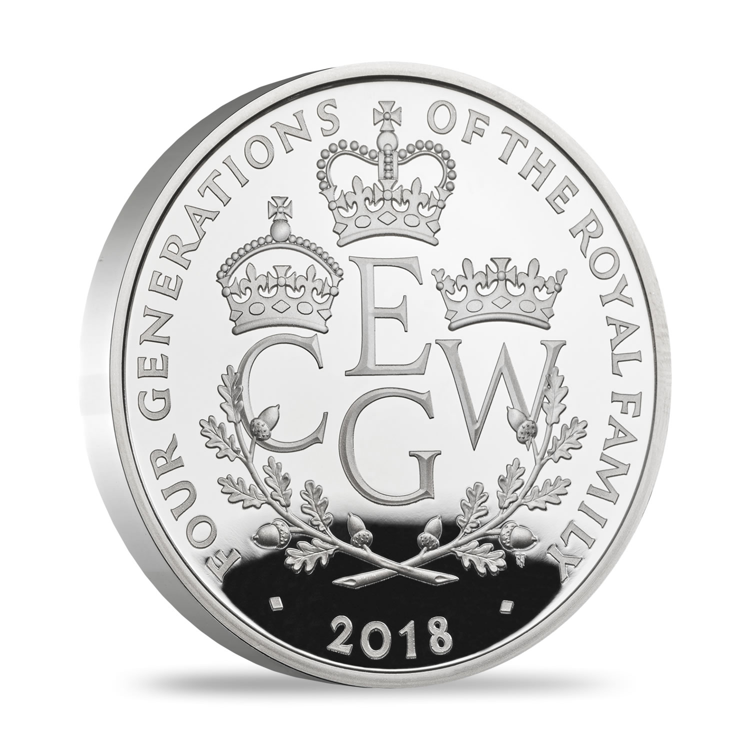 Four Generations of Royalty 2018 £5 Silver Proof Piedfort | Royal Mint