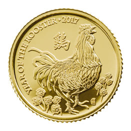 Lunar Year of the Rooster 2017 UK Tenth Ounce Gold Brilliant Uncirculated Coin