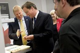 The Prime Ministers tour of the Royal Mint